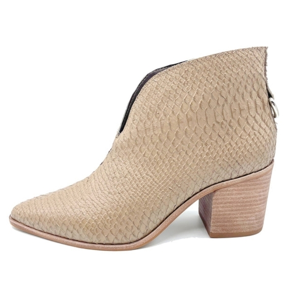 Kaanas - Morellino Snake Booties in Taupe - Size 6 - Picture 2 of 3